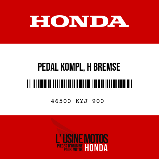image de 46500-KYJ-900 PEDAL KOMPL, H BREMSE