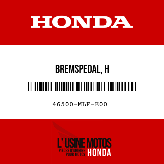 image de 46500-MLF-E00 BREMSPEDAL, H