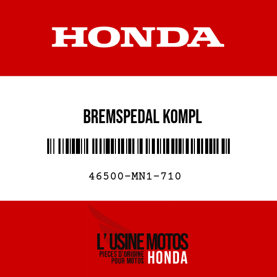 image de 46500-MN1-710 BREMSPEDAL KOMPL