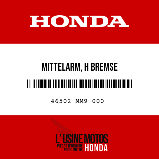 image de 46502-MM9-000 MITTELARM, H BREMSE
