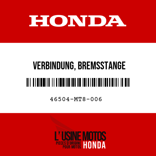 image de 46504-MT8-006 VERBINDUNG, BREMSSTANGE