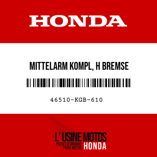 image de 46510-KGB-610 MITTELARM KOMPL, H BREMSE