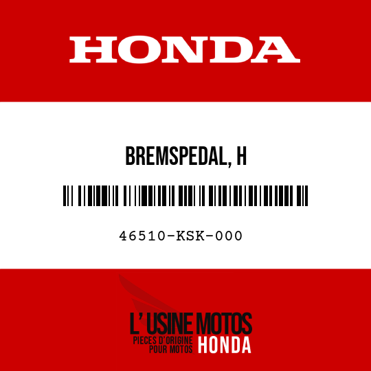image de 46510-KSK-000 BREMSPEDAL, H