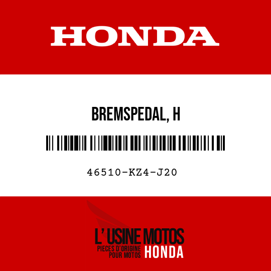 image de 46510-KZ4-J20 BREMSPEDAL, H