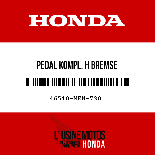 image de 46510-MEN-730 PEDAL KOMPL, H BREMSE