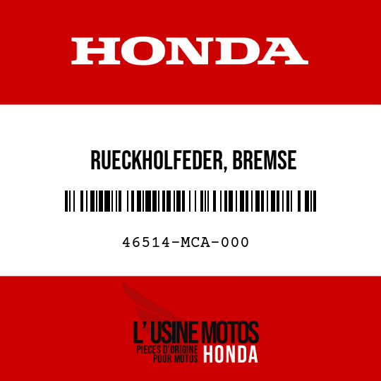 image de 46514-MCA-000 RUECKHOLFEDER, BREMSE
