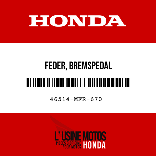 image de 46514-MFR-670 FEDER, BREMSPEDAL