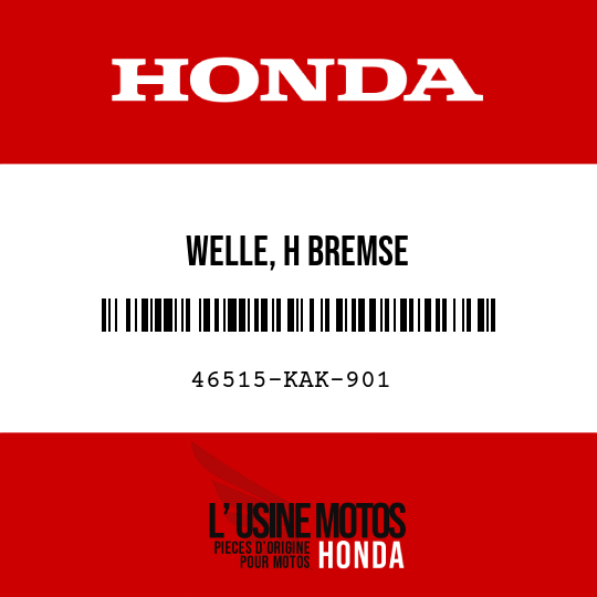 image de 46515-KAK-901 WELLE, H BREMSE
