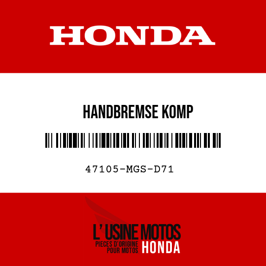 image de 47105-MGS-D71 HANDBREMSE KOMP