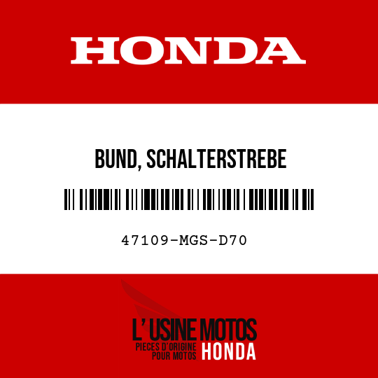 image de 47109-MGS-D70 BUND, SCHALTERSTREBE