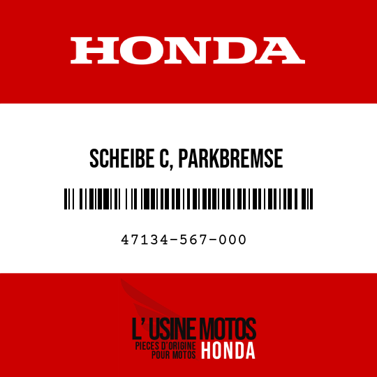image de 47134-567-000 SCHEIBE C, PARKBREMSE