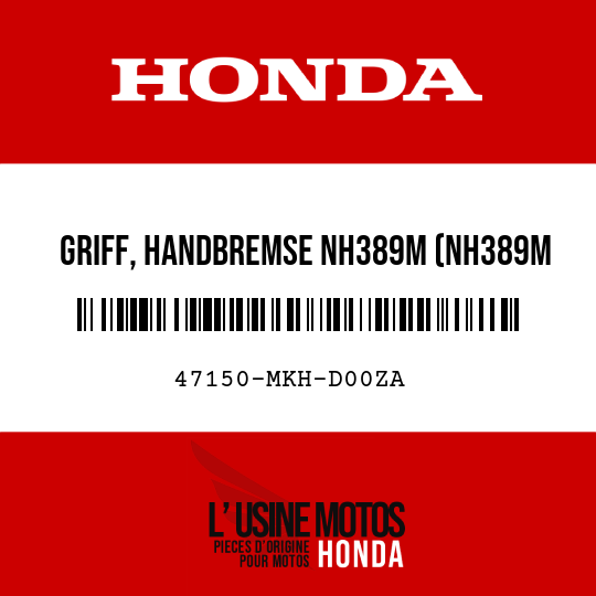image de 47150-MKH-D00ZA GRIFF, HANDBREMSE NH389M (NH389M MATTES KUGEL-SILBER)