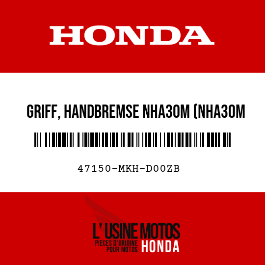 image de 47150-MKH-D00ZB GRIFF, HANDBREMSE NHA30M (NHA30M DIGITAL, SILBER-METALLIC)