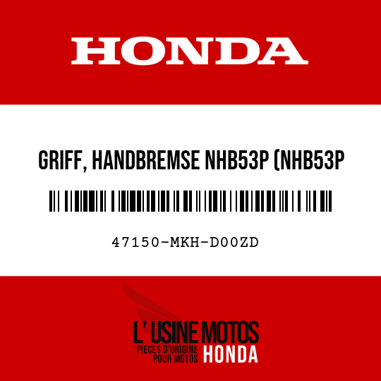 image de 47150-MKH-D00ZD GRIFF, HANDBREMSE NHB53P (NHB53P BLENDPERLWEISS)