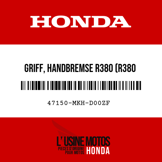 image de 47150-MKH-D00ZF GRIFF, HANDBREMSE R380 (R380 GRAND-PRIX-ROT)