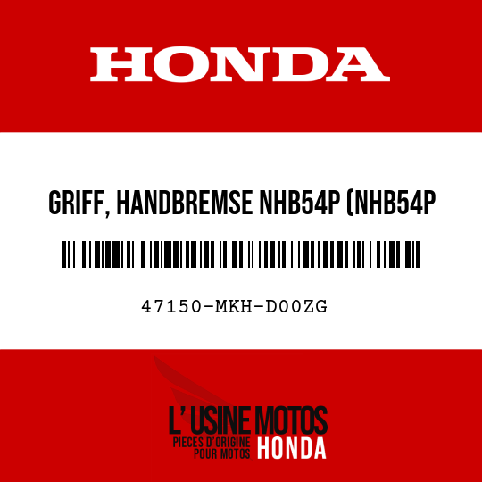 image de 47150-MKH-D00ZG GRIFF, HANDBREMSE NHB54P (NHB54P GLARE-WEISS PERLEFFEKT MATT)