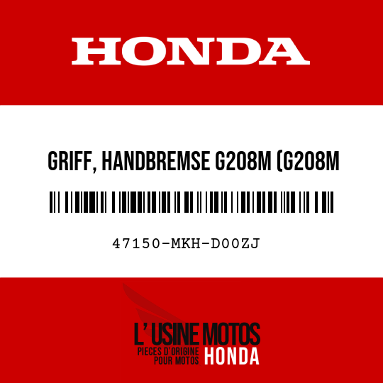 image de 47150-MKH-D00ZJ GRIFF, HANDBREMSE G208M (G208M ARMORED-GRUENMETALLIC MATT)