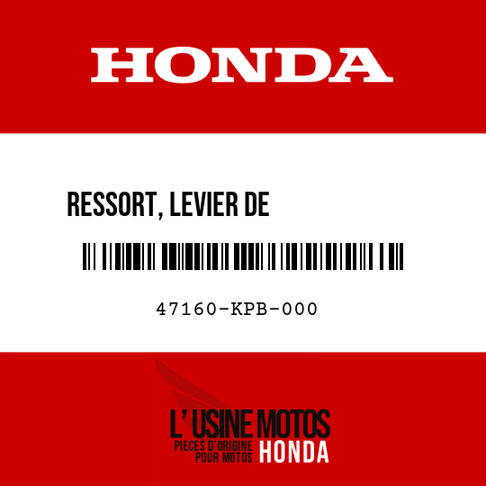 image de 47160-KPB-000 RESSORT, LEVIER DE            STATIONNEMENT