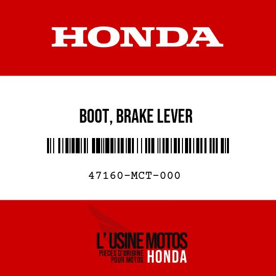 image de 47160-MCT-000 BOOT, BRAKE LEVER