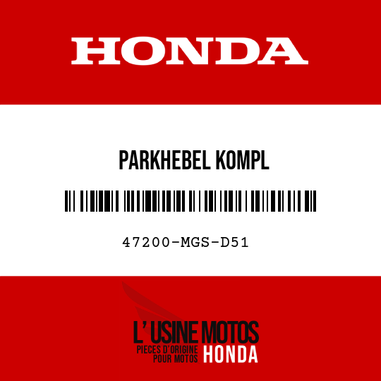 image de 47200-MGS-D51 PARKHEBEL KOMPL