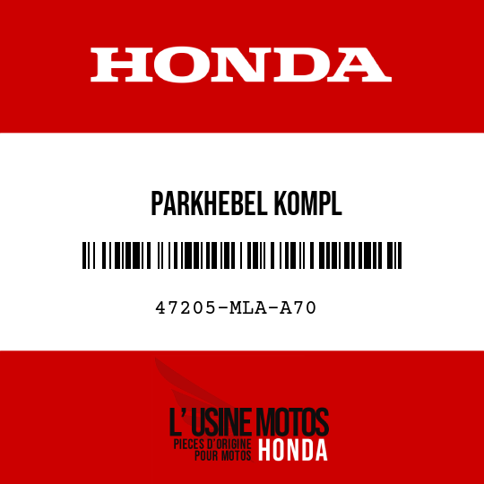 image de 47205-MLA-A70 PARKHEBEL KOMPL