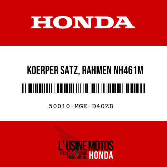 image de 50010-MGE-D40ZB KOERPER SATZ, RAHMEN NH461M