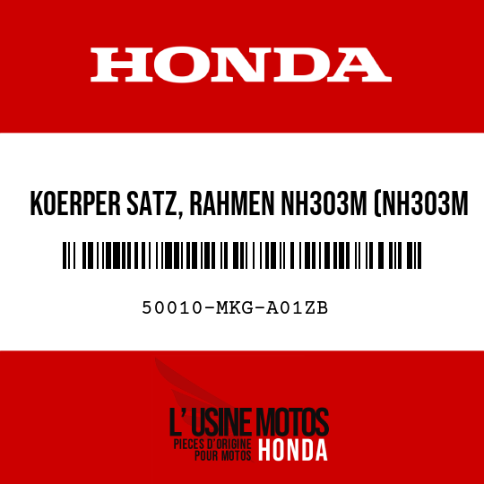image de 50010-MKG-A01ZB KOERPER SATZ, RAHMEN NH303M (NH303M MAT AXIS, GRAU-METALLIC)