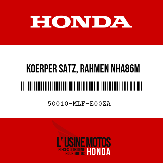 image de 50010-MLF-E00ZA KOERPER SATZ, RAHMEN NHA86M