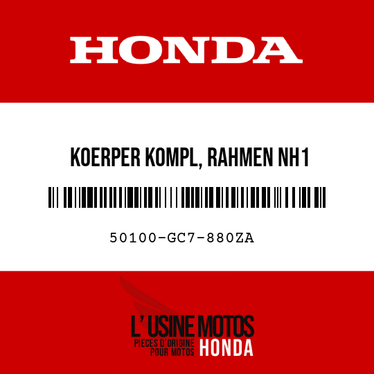 image de 50100-GC7-880ZA KOERPER KOMPL, RAHMEN NH1 