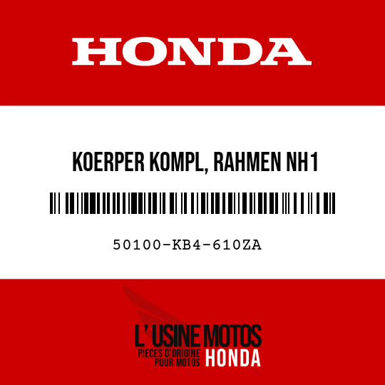 image de 50100-KB4-610ZA KOERPER KOMPL, RAHMEN NH1 
