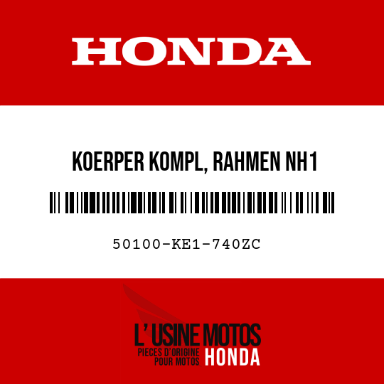 image de 50100-KE1-740ZC KOERPER KOMPL, RAHMEN NH1 