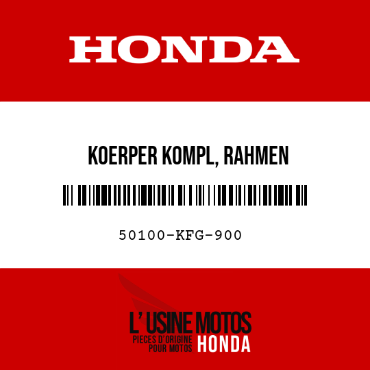 image de 50100-KFG-900 KOERPER KOMPL, RAHMEN