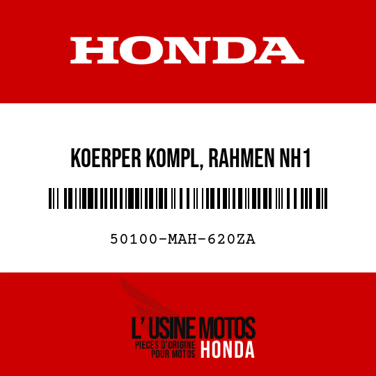 image de 50100-MAH-620ZA KOERPER KOMPL, RAHMEN NH1 