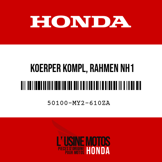 image de 50100-MY2-610ZA KOERPER KOMPL, RAHMEN NH1 