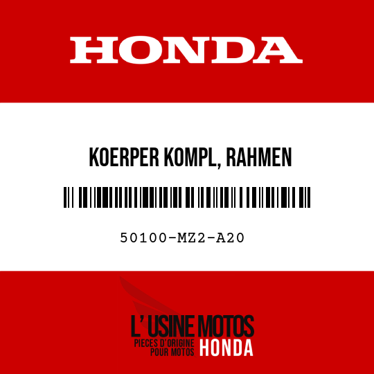 image de 50100-MZ2-A20 KOERPER KOMPL, RAHMEN