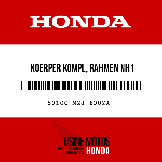image de 50100-MZ8-800ZA KOERPER KOMPL, RAHMEN NH1 