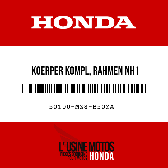 image de 50100-MZ8-B50ZA KOERPER KOMPL, RAHMEN NH1 