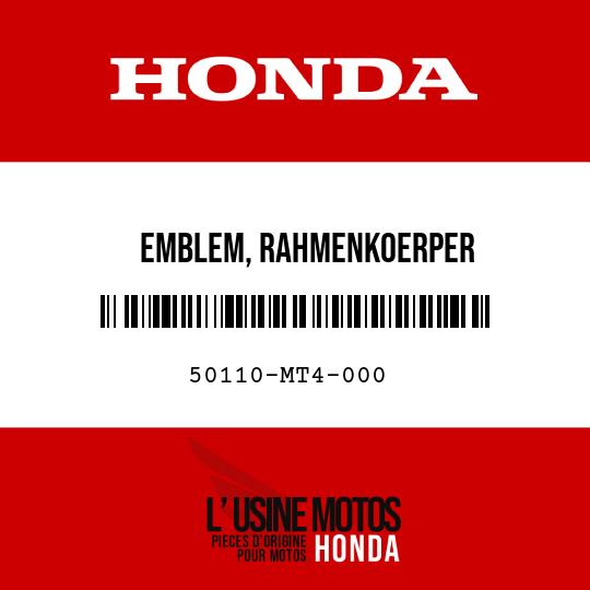 image de 50110-MT4-000 EMBLEM, RAHMENKOERPER