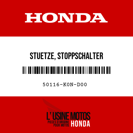 image de 50116-K0N-D00 STUETZE, STOPPSCHALTER