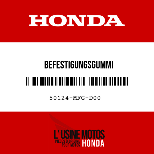 image de 50124-MFG-D00 BEFESTIGUNGSGUMMI