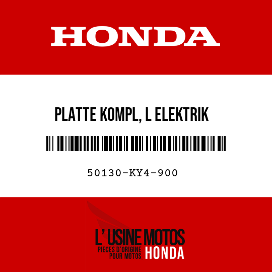 image de 50130-KY4-900 PLATTE KOMPL, L ELEKTRIK
