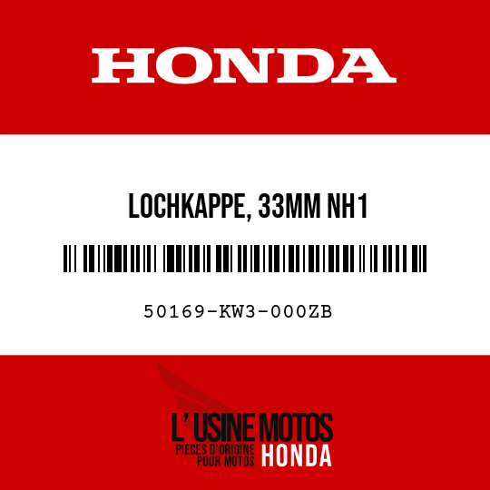 image de 50169-KW3-000ZB LOCHKAPPE, 33MM NH1