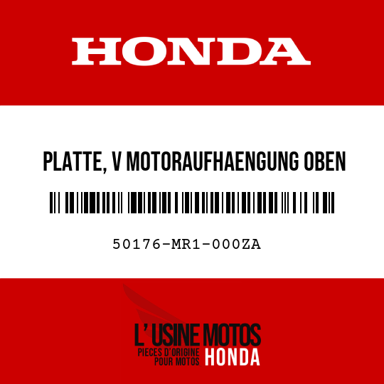 image de 50176-MR1-000ZA PLATTE, V MOTORAUFHAENGUNG OBEN PB196CU 