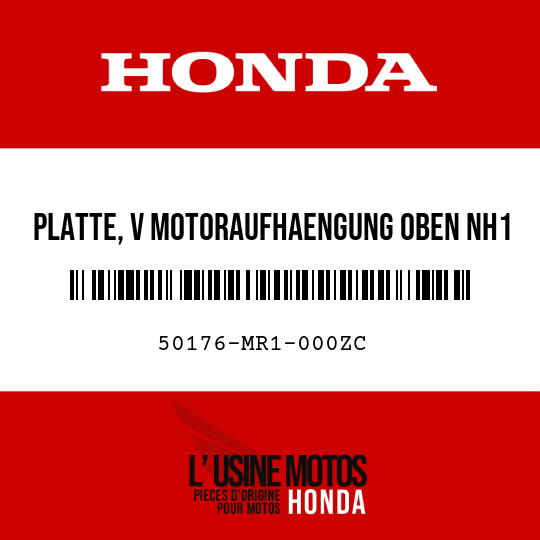 image de 50176-MR1-000ZC PLATTE, V MOTORAUFHAENGUNG OBEN NH1 