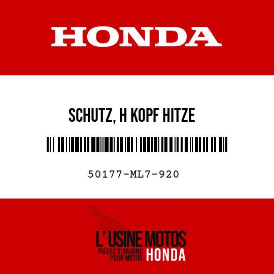 image de 50177-ML7-920 SCHUTZ, H KOPF HITZE