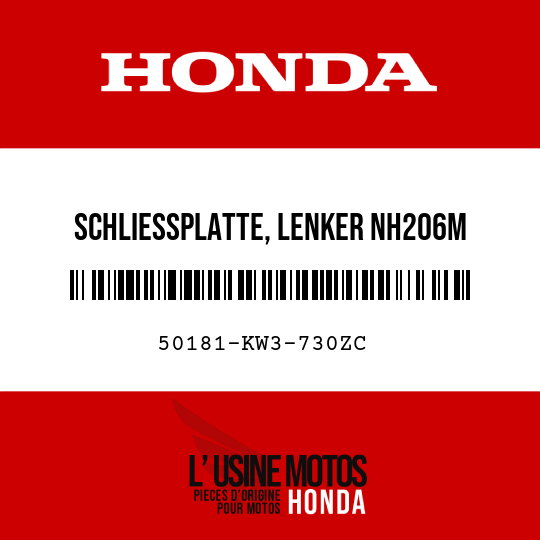image de 50181-KW3-730ZC SCHLIESSPLATTE, LENKER NH206M 