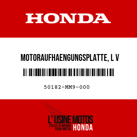 image de 50182-MM9-000 MOTORAUFHAENGUNGSPLATTE, L V