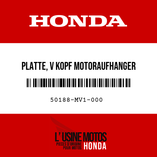 image de 50188-MV1-000 PLATTE, V KOPF MOTORAUFHANGER