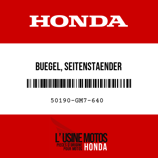 image de 50190-GM7-640 BUEGEL, SEITENSTAENDER