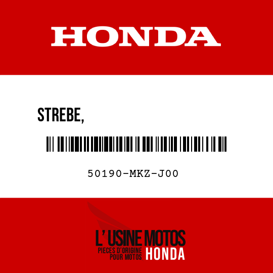 image de 50190-MKZ-J00 STREBE,                       SPUELLUFT-STEUERMAGNETVENTIL